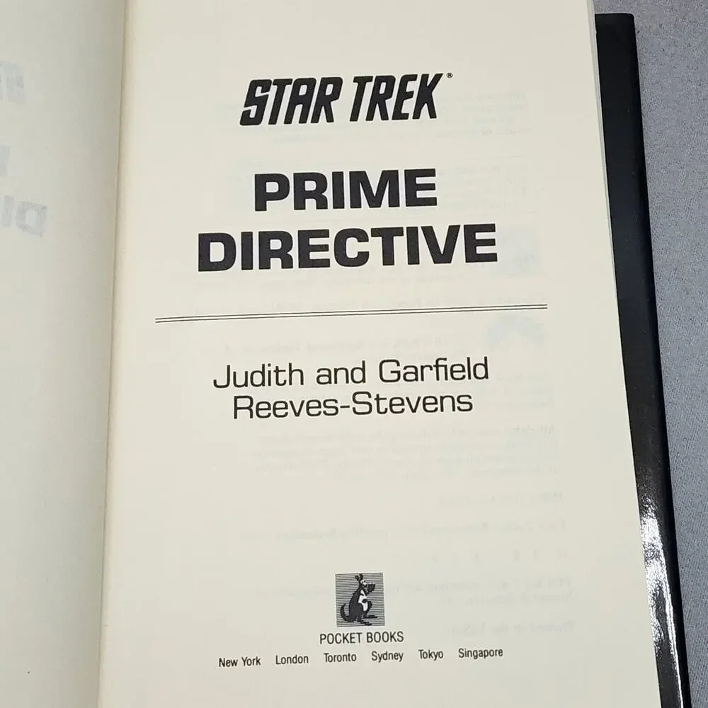Star Trek Prime Directive by J. and G.‎ Reeves-Stevens - HC book